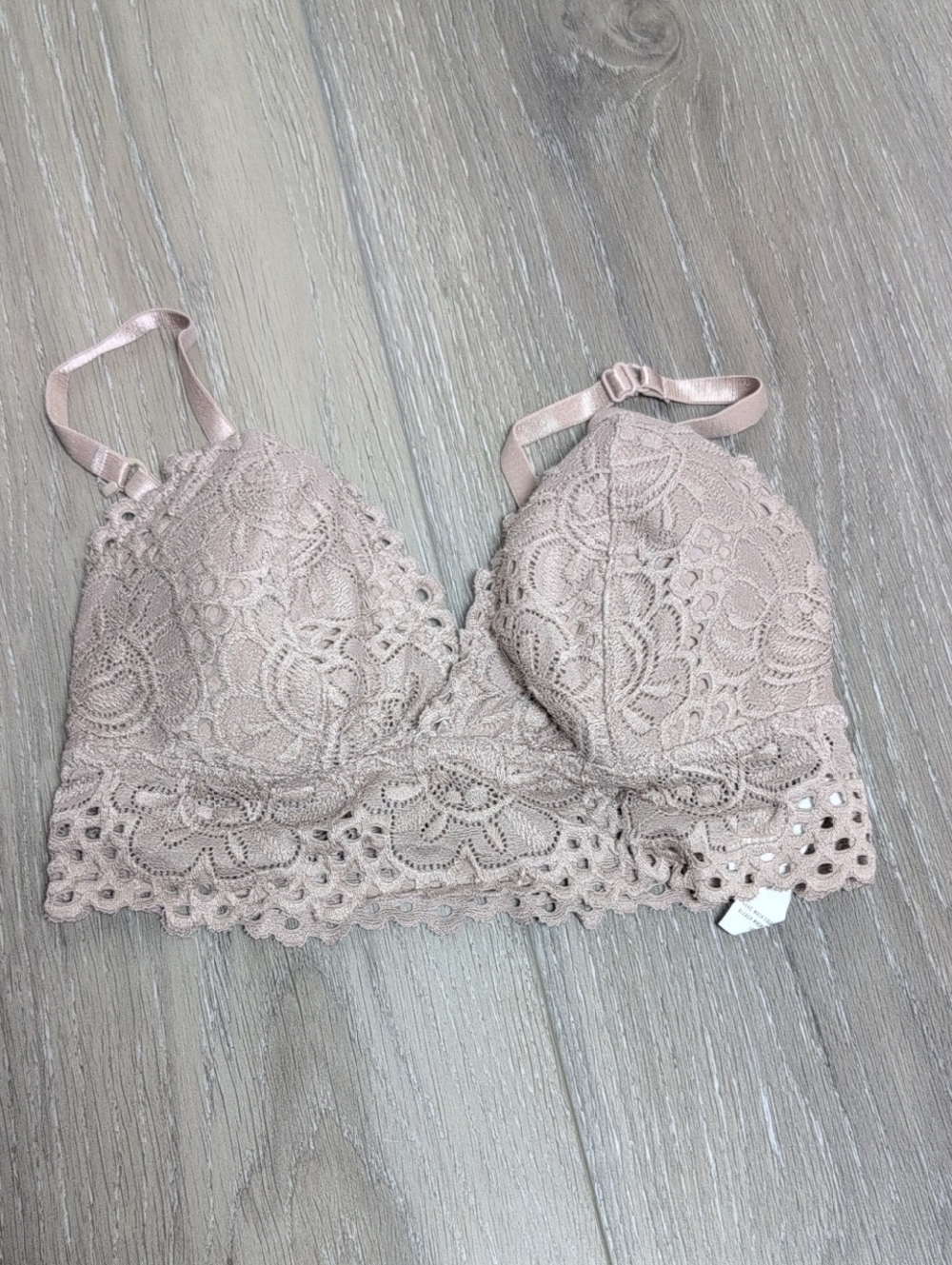 Lace Bralette in Purple/Pink